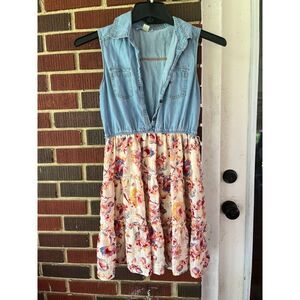 Girls size xl knitworks denim dress